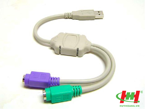 Cáp chuyển đổi từ USB sang PS2,  USB to PS2