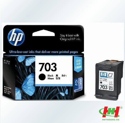 Mực máy in HP Deskjet D730​ / F735 / K109a / K109g / K209a / K209g CD887A (HP 703) black đen
