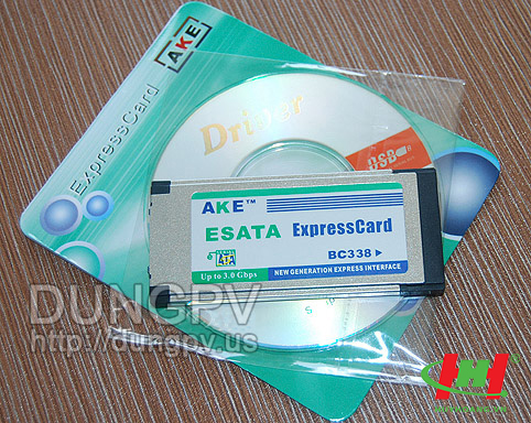 Card PCMCIA Express to Esata AKE 34mm