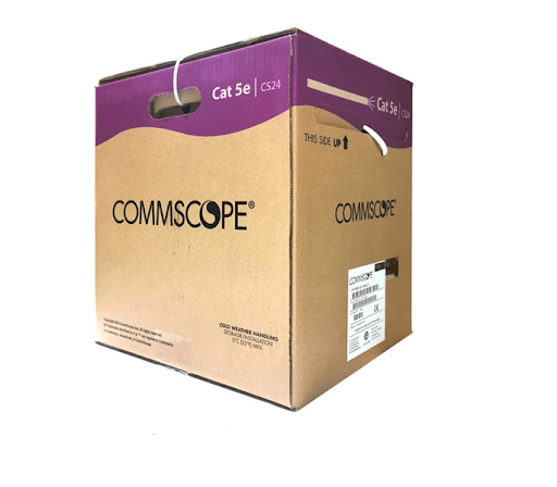 Cáp mạng AMP/COMMSCOPE CAT5E FTP Cable,  4-Pair,  24AWG,  Solid,  PVC,  305m,  White ,  chống nhiễu