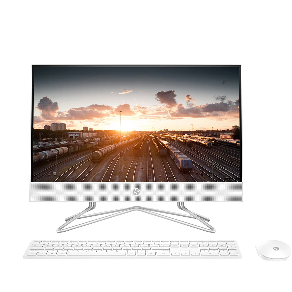 Máy bộ HP AIO 22-df0131d (180N4AA) Intel core i3-10100T,  Ram 4GB ,  256GB SSD , 21.5 FHD, DVDRW ,  Keyboard & Mouse ,  Win 10 Home ( White) 1yr