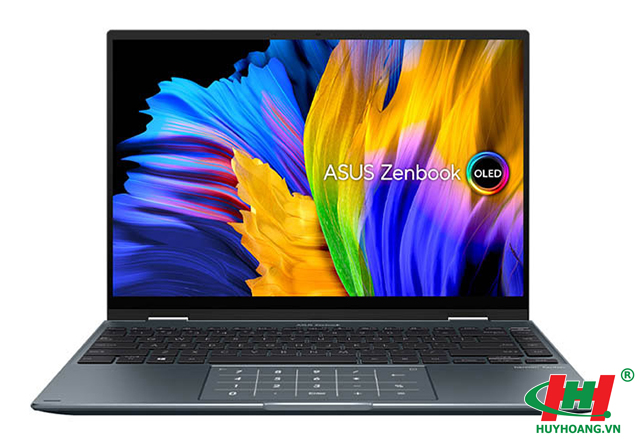 Laptop Asus ZenBook UP5401ZA-KU140W i7-12700H/ 16GD5/ 1TB-PCIE/ 14.0_4K/ OLED/ T/ FP/ WiFi6E/ 3C/ W11H/ U-LAN/ BÚT/ TÚI/ N-PAD/ XÁM