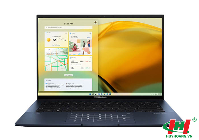 Laptop Asus ZenBook UX3402ZA-KM219W i5-1240P/ 16GD5/ 512G-SSD/ 14.0 OLED WQXGA+/ FP/ WiFi6E/ 4C75/ W11SL/ TUI/ U-LAN/ N-PAD/ XANH