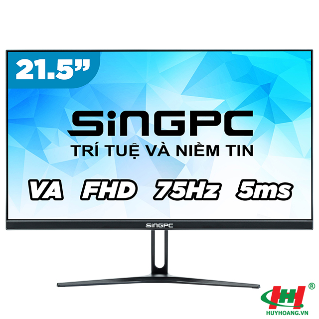 Màn hình LCD SingPC SGP215VA 21.5 inch (chống chói: Anti-glare,  Full HD,  1920x1080,  75Hz,  5ms,  loa 6W,  VGA,  HDMI,  audio out,  FreeSync)