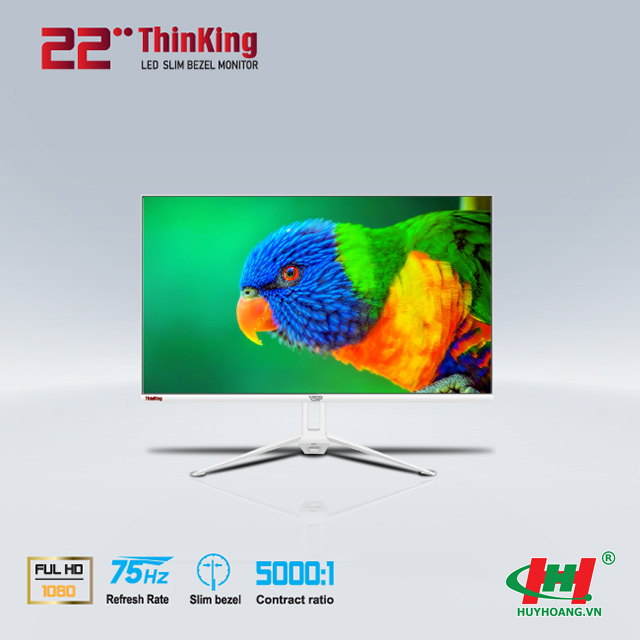 Màn hình LCD LED VSP 22inch V2205H - White 1920x 1080,  60Hz/75Hz,  VGA x1/HDMI x1