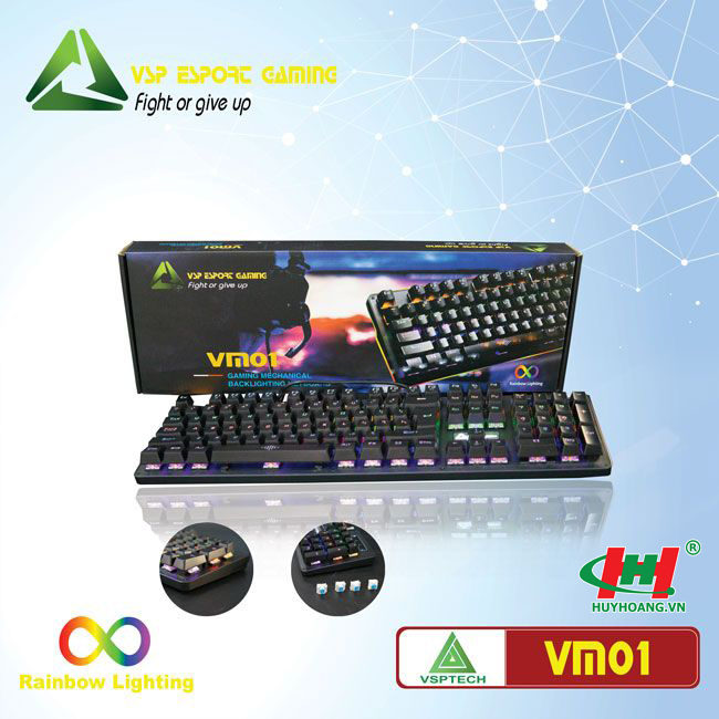 Bàn phím VSP eSport Gaming VM01 - BLACK