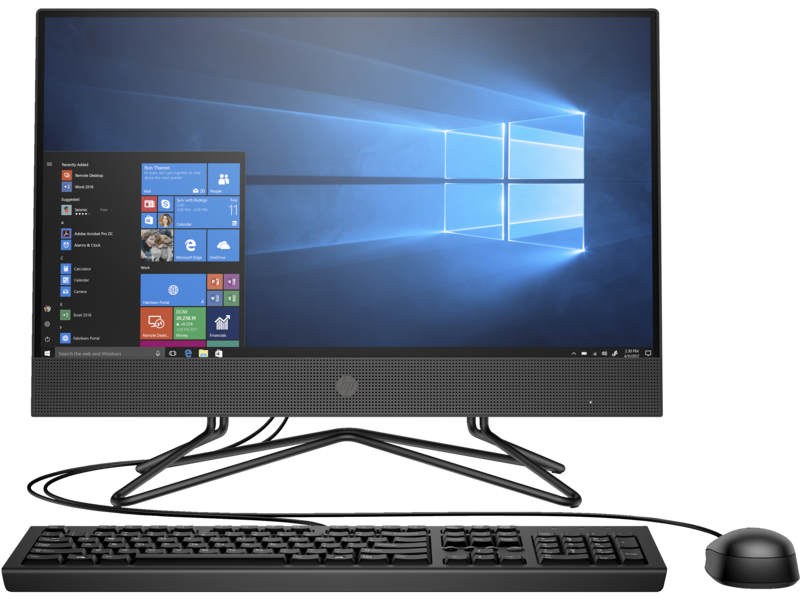 Máy tính để bàn HP 200 Pro G4 AIO, Core i3-1215U, 8GB RAM, 256GB SSD, Intel Graphics, 21.5