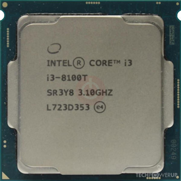 CPU Intel Core I3-8100T (3.1GHz) SK1151V2 Tray Nofan